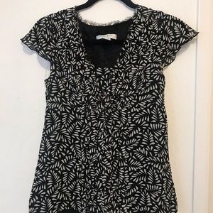 Nine west black and white small blouse